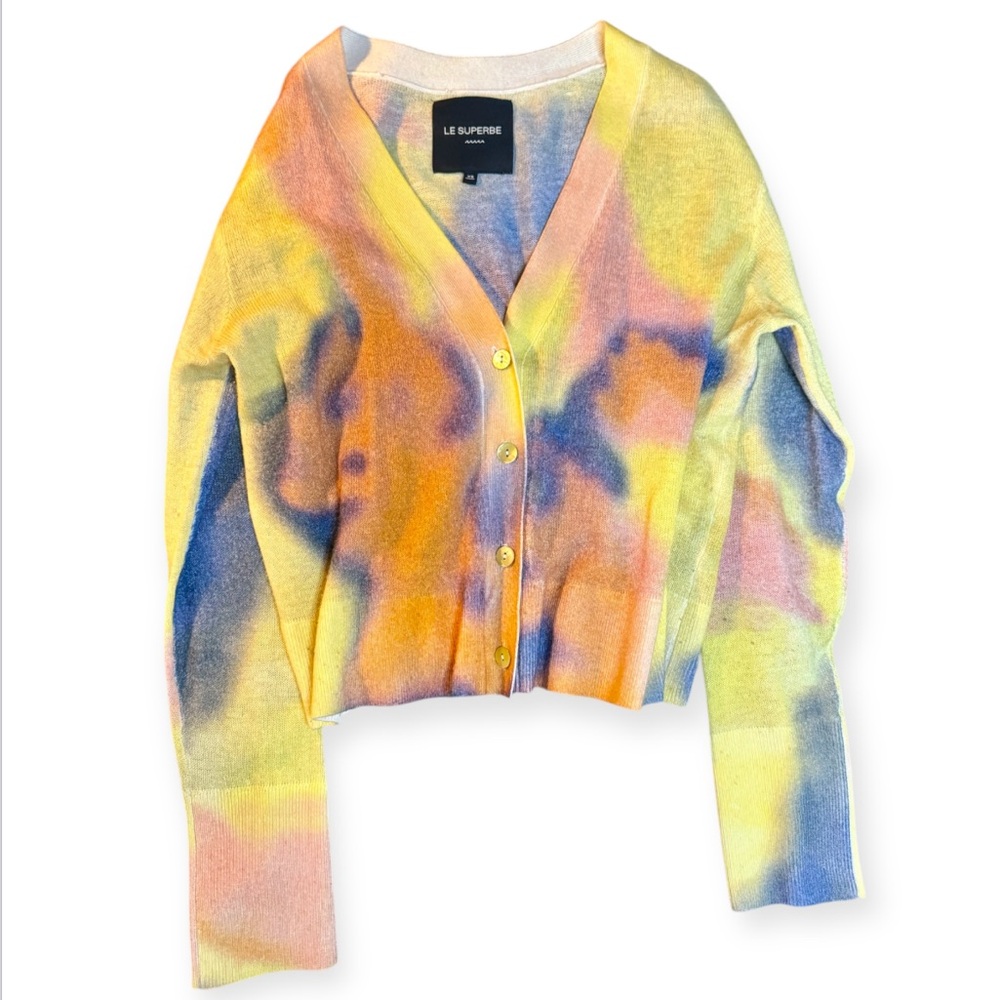 Le Superbe Sunrise Cashmere & Wool Cardigan